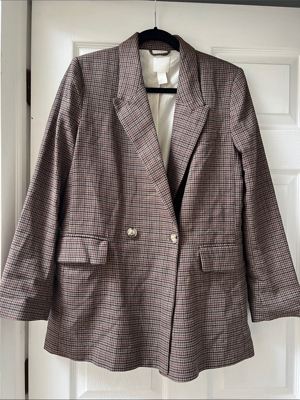 H&M houndstooth blazer